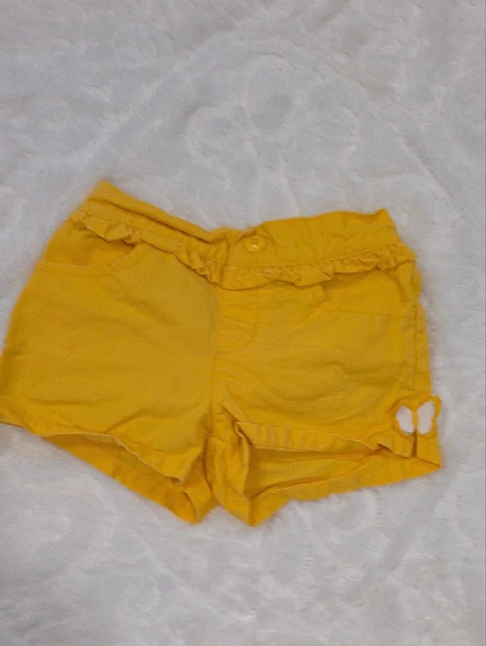 Gymboree White & Yellow Giraffe Tank Top with Yellow Shorts
